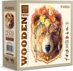 WOODEN CITY Dřevěné puzzle Stylový medvěd