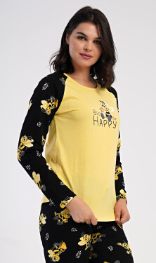 Dámské pyžamo dlouhé Včelka