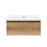 Koupelnová skříňka s umyvadlem SAT B-WAY 59x30x45 cm dub mat BWAY60OAKU1 BWAY60OAKU1