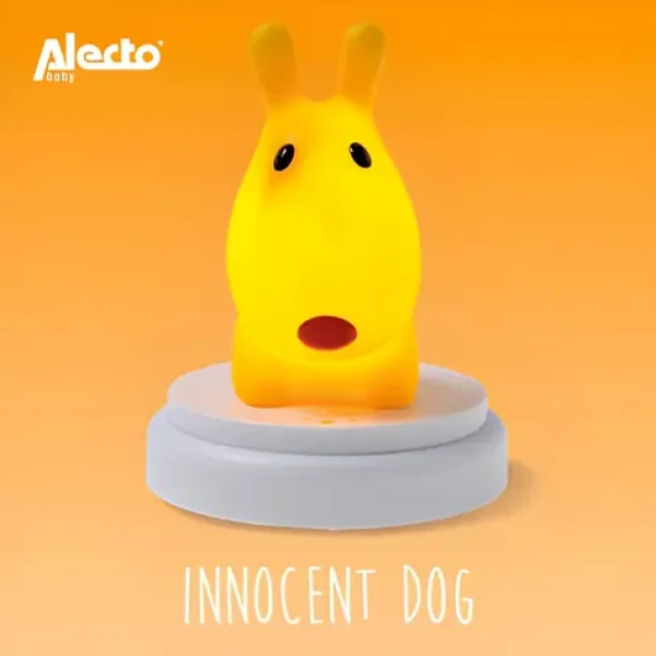 Alecto INNOCENT DOG žlutý pes / Dětské noční světlo / LED / 3x AA baterie (INNOCENT DOG)