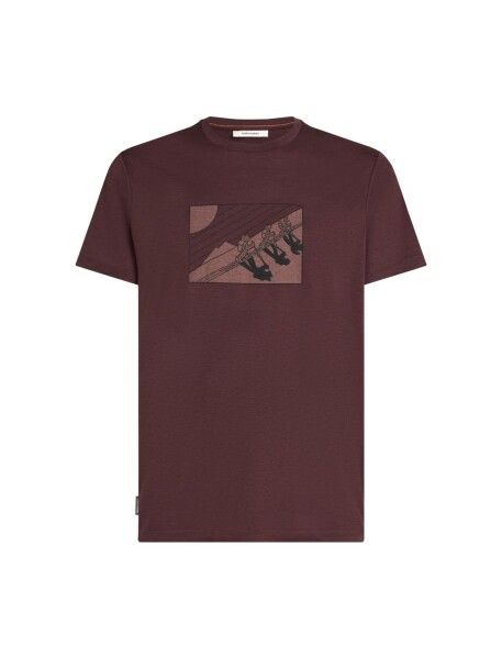 Pánské merino tričko s krátkým rukávem ICEBREAKER Mens 150 Tech Lite SS Tee Wild Pack, Java velikost: L