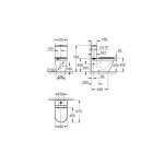 GROHE - Euro Ceramic WC kombi se sedátkem SoftClose, vario odpad, spodní napouštění, Triple Vortex, alpská bílá 102513SH00