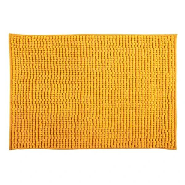 MSV Koupelnová předložka CHENILLE žlutá / mikrovlákno / protiskluzová / 40 x 60 cm