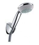 HANSGROHE - Crometta 85 Set sprchové hlavice, 2 proudy, držáku a hadice 1,6 m, chrom 27559000