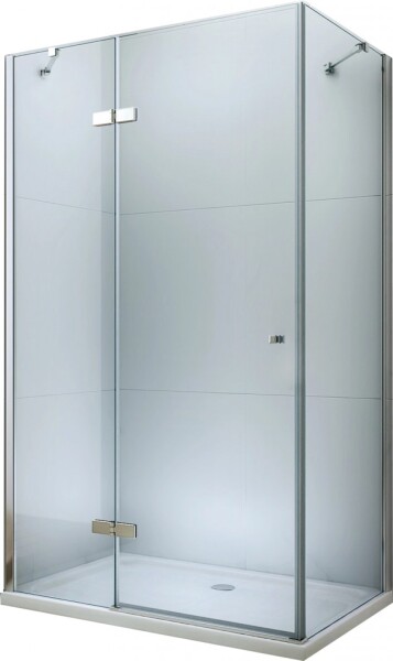 MEXEN/S - Roma sprchový kout 70x90, kyvný, čiré sklo, chrom + vanička 854-070-090-01-00-4010