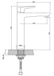 INVENA - Umyvadlová baterie DOKOS BU-19-W01-V