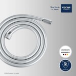 GROHE - Hadice Sprchová hadice VitalioFlex Silver 1,75 m, chrom 27506001