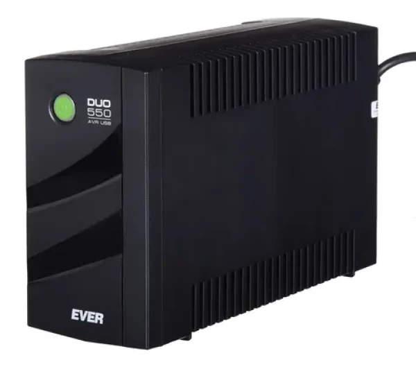 Ever DUO 550 PL AVR USB černá / Záložní zdroj UPS / 550 VA / 330 W / Line-Interactive / AVR / USB (T/DAVRTO-000K55/01)