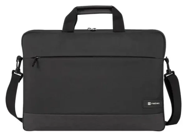 Natec Goa černá / Brašna na notebook / 15,6" / polyester / ramenní popruh (NTO-2055)