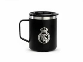 Runbott Real Madrid Black / Termohrnek / 400 ml / nerezová ocel (972549RB)