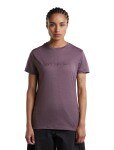 ICEBREAKER Wmns Merino 150 Tech Lite SS Tee IBStitchlin, Grey Plum velikost: XS