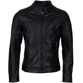 Pánská Kožená Bunda Cash Brixton Černá Velikost: 4XL