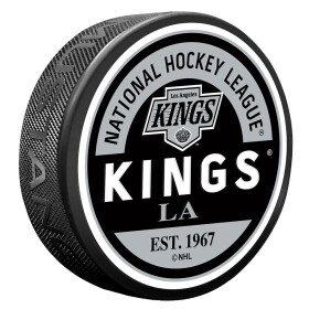 Mustang Puk Los Angeles Kings NHL Block Textured Puck