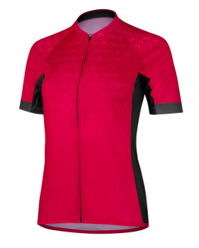 Dámský cyklistický dres ETAPE FORTUNA, magenta/černá (elastický materiál, velikost L)