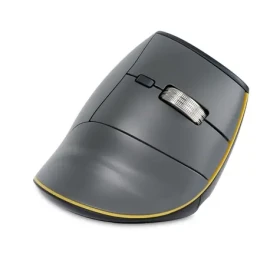 BakkerElkhuizen FastForward šedá / Ergonomická bezdrátová myš / Bluetooth 5.1 / 2.4 GHz / USB-C / 8 tlačítek (BNEFF3MVM)