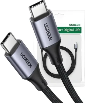 UGREEN 15311 šedá / Kabel / USB-C (M) - USB-C (M) / 1 m (15311)