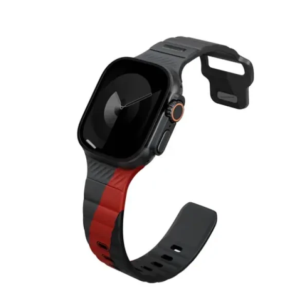 UNIQ Stride DE FKM řemínek pro Apple Watch 49/46/45/44 mm Charcoal (8886463692592)