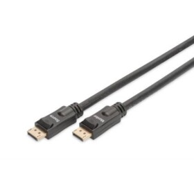 Digitus DisplayPort kabel Konektor DisplayPort, Konektor DisplayPort 15.00 m černá AK-340105-150-S stíněný, kompletní stínění, třížilový stíněný, pozlacené