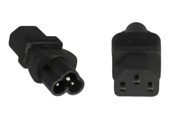 PremiumCord Adaptér IEC C13 F - IEC C6 M černý / Adaptér / 230 V / 2,5 A (kpsr-02)