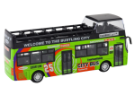 Mamido Turistický dvoupatrový autobus 1:32 s otevíracími dveřmi zelený