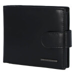 Pánská stylová kožená peněženka Edu, černá