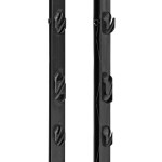 Plastový sloupek pro elektrický ohradník, délka 156 cm, 11 oček, černý