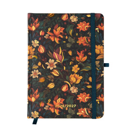 18 měsíční diář - Zlaté květy - Albi