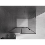 MEXEN/S - Velar L sprchový kout, posuvné dveře 110 x 70, grafit, grafit kartáčovaná 871-110-070-43-66