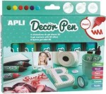 Apli Decor Pen perleťové 3D popisovače sada 6x25 ml