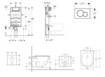 GEBERIT - Kombifix Set předstěnové instalace, klozetu Oudee a sedátka softclose, tlačítko Sigma01, černá SANI15CA5160