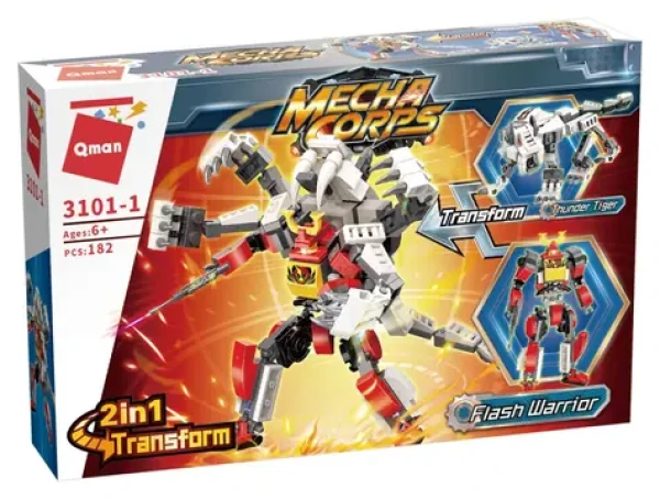 Qman MechaCorps 3101-1 Flash Warrior 2v1