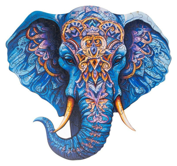 Dřevěné puzzle - Slon