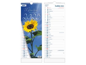 Nástěnný kalendář vázankový/kravata Helma 2025 - Měsíční