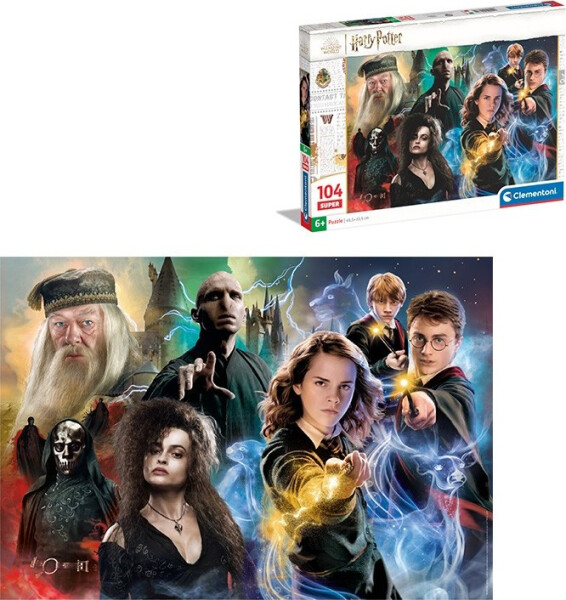 Puzzle Super: Harry Potter 104 dílků - Clementoni