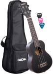 Cascha HH 2262L Soprano Ukulele Mahogany LH Black