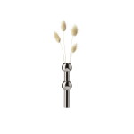Stoff Nagel Designová vázička STOFF Nagel Black Chrome, černá barva, kov