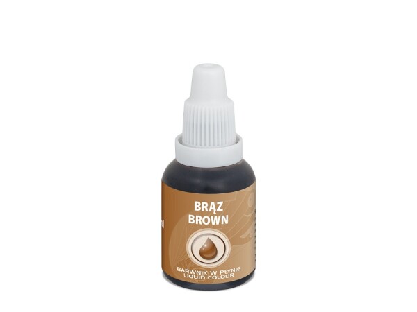 Airbrush barva tekutá Food Colours Brown (20 ml) Hnědá