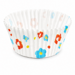 Cake star papírové košíčky na muffiny a cupcakes barevné 50x30 mm 100ks-vzor 11