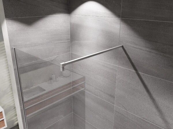 Lansanit Sprchová zástěna Walk-IN 1000, chrom, matné sklo