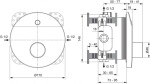 IDEAL STANDARD - CeraPlus Sprchová senzorová baterie pod omítku, regulace teploty pomocí speciálního nástroje (síť 230V), chrom A6158AA