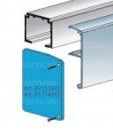 Terno scorrevolli Kryt horní vodící kolejnice Art.1280-1380 :: krytka L+P (135251)