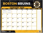 JF Turner Deskový kalendář Boston Bruins NHL 2026