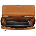 Trendy dámská koženková crossbody peněženka Radola, hnědá