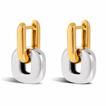 ELENYS Iconic Duo – pozlacené náušnice 18K žluté zlato