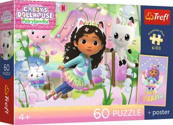TREFL Puzzle Premium Plus Kids Gábinin kouzelný domek: Kočičí svět