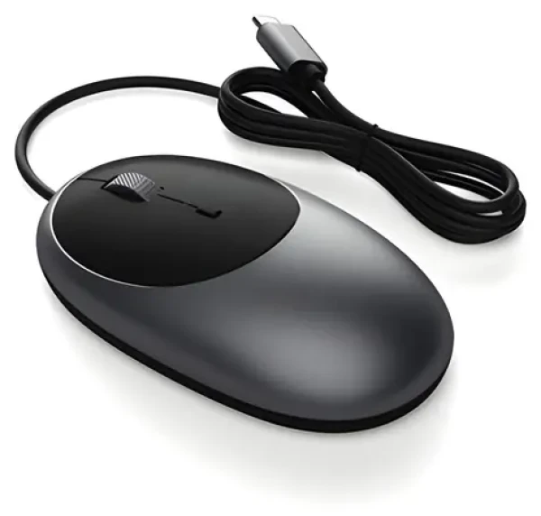 Satechi C1 Space Gray / Drátová myš / USB-C (ST-AWUCMM)