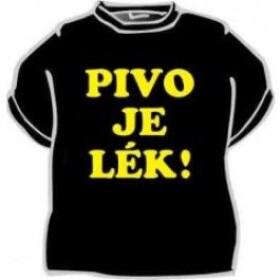 Divja Tričko - Pivo je lék Velikost: XXL