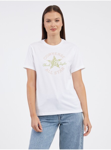 Bílé dámské tričko Converse Chuck Taylor Floral dámské