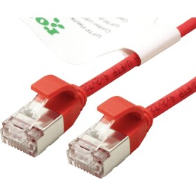 Roline green 21.44.3314 RJ45 síťové kabely, propojovací kabely CAT 6A U/FTP 1.50 m červená (jasná) nestíněný, bez halogenů, samozhášecí 1 ks