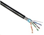 Lynx FTP Cat5E kabel 305m cívka černá / FTP /venkovní provedení s PE+PE / dvojitý plášť (LX-SLD-FTP5E-OUTDJP-BK)